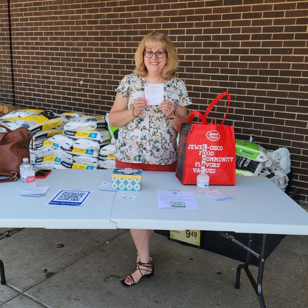 School Supply Drive Outside Jewel