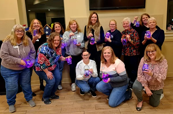 Making Halloween lanterns at our October Meeting