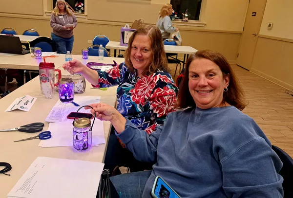 Making Halloween lanterns at our October Meeting